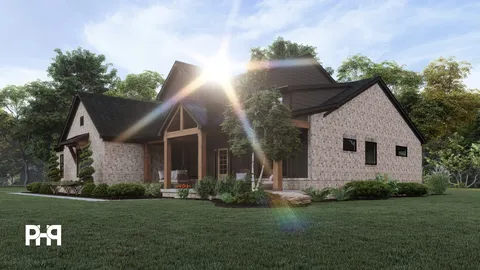 The Weller house plan, exterior view 3